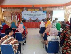 Monitoring dan Evaluasi TPPS Kabupaten Jember di Aula Kantor Kecamatan Arjasa Tahun 2024