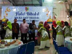 MKKS Se Kabupaten Jember Menggelar Halal Bihala di Aula SMP Negeri 1 Jember