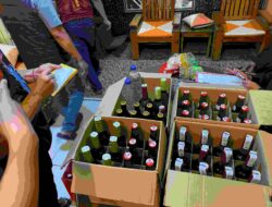 Satresnarkoba Polres Blora Gencar Razia Hiburan Malam, Sita Ratusan Botol Miras di Sambong