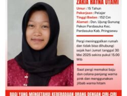 Gadis Muda Hilang dari Rumah di Pringsewu, Masyarakat Diminta Bantu Pencarian Zakia.