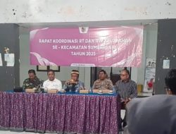 Rapat kordinasi RT/RW Sekelurahan Kebonsari Bersama Muspika Kecamatan Sumbersari Jember