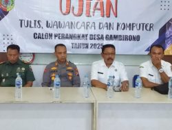 Tes Tulis dan Penetapan Calon Perangkat Desa Gambirono, Kecamatan Bangsalsari, Kabupaten Jember