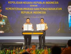 Teken Nota Kesepahaman dengan Kementerian Imipas, Kapolri Harap Sinergisitas Makin Optimal
