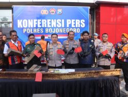 Polres Bojonegoro Amankan Komplotan Pencuri Rel Kereta Api, PT KAI Beri Apresiasi