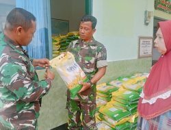 Bantu Stabilkan Harga dan Cegah Beras Oplosan, Koramil 0824/27 Salurkan Beras SPHP