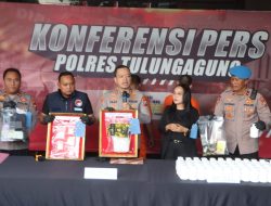 Polres Tulungagung Berhasil Amankan Tersangka Pengedar Narkoba Diduga Jaringan Internasional, Sita Sabu 1,2kg