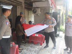 Polres Pasuruan Gelar Gebyar Bendera Merah Putih di Bangil