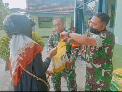 Bantu Stabilkan Harga dan Cegah Beras Oplosan, Koramil 0824/27 Salurkan Beras SPHP