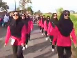 Gerak Jalan Kreasi Sambut HUT RI ke-80 di Desa Sidodadi Berlangsung Meriah