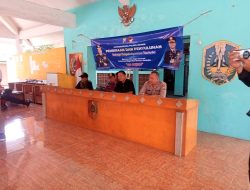 Sosialisasi Pembinaan dan Penyuluhan Bahaya Penggunaan Narkoba di Balai Desa Ajung 