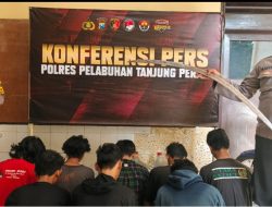 Polres Pelabuhan Tanjungperak Amankan Remaja Kelompok Gangster SSTB dan All Star Terlibat Bentrokan di Kalilom Lor Surabaya