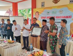Serap Aspirasi dan Penyerahan Bantuan Tanggul Sungai Petung di Pasuruan