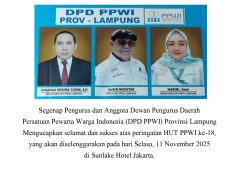 Dari Lampung untuk Indonesia: DPD PPWI Lampung Siap Gebrak HUT PPWI ke-18 dengan Semangat Kebersamaan dan Kontribusi Nyata
