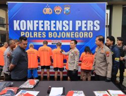Polres Bojonegoro Amankan 8 Pelaku Kejahatan dalam Operasi Sikat Semeru 2025