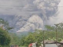 Erupsi Semeru Lontarkan Awan Panas Guguran 5,5 Km, Kolom Abu Mencapai 2.000 Meter
