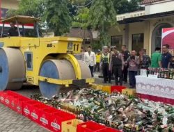 Polres Situbondo Musnahkan Ribuan Miras dan Knalpot Brong Hasil KRYD Sepanjang 2025