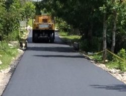 Akses Mobilitas Warga Kian Lancar: Pembangunan Jalan Poros Aspal Desa Ngradin Selesai Tahap 1