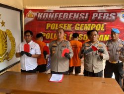 Polsek Gempol Ungkap Kasus Pengeroyokan, 4 Pelaku Diamankan 1 DPO