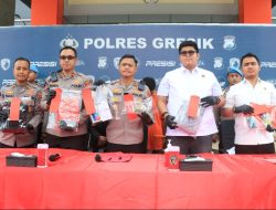 Polres Gresik Beri Tindakan Tegas Terukur Tiga Anggota Gangster