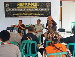 Bersama keluarga besar putra putri ( KBPP) Polri Menggelar ziarah & diskusi Palagan kelurahan Jumerto kecamatan Patrang Jember