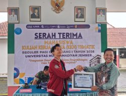 Penarikan KKN mahasiswa universitas Muhammadiyah Jember di wilayah kecamatan Sukorambi Jember 2026