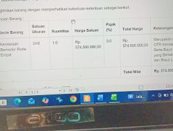 Dugaan Mark-Up Anggaran Kendaraan Dinas di Setdakab Pringsewu, APH Didesak Turun Tangan