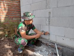 Tanpa Henti, Satgas TMMD Kebutan Pembangunan MCK untuk Warga Wonosari