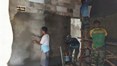 Keringat Prajurit di Fajar Hari, Wujudkan Mimpi Rumah Layak bagi Keluarga Pak Yusron