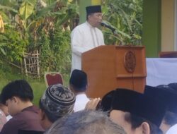 Camat Cangkuang Tunaikan Shalat Idul Fitri 1447 di Mesjid Besar Cangkuang yang tempat di Perumahan Sanggar Indah Banjaran