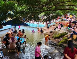 Wisata Banyubiru Park Membeludak, Ribuan Warga Rayakan Lebaran Ketupat dengan Sensasi Mata Air Alami