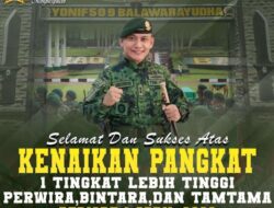 Letkol Inf Juni Fitriyan Berikan Selamat Kenaikan Pangkat, Momentum Pengabdian dan Tanggung Jawab Prajurit TNI AD