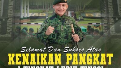 Letkol Inf Juni Fitriyan Berikan Selamat Kenaikan Pangkat, Momentum Pengabdian dan Tanggung Jawab Prajurit TNI AD