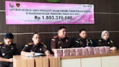 Kejari Eksekusi Uang Pengganti Rp 1,8 Miliar dan Kejar Sisa Kasus BRI Ro 16,6 Miliar dan LPTQ.