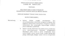 Sekretariat DPRD Pringsewu Disorot, Diduga Tabrak Perbup Nomor 30 Tahun 2025 dalam Kerja Sama Media