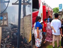 Diduga Korsleting Listrik,Sebuah Rumah di Mangli Kaliwates Ludes Di Lalap Si Jago Merah