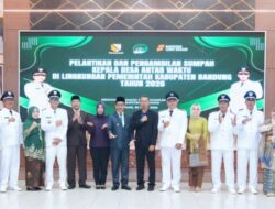 Bupati Bandung Lantik 9 Kepala Desa Terpilih di Pilkades Antar Waktu Kabupaten Bandung