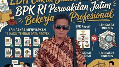 LBH Cakra “Pasang Mata” Kawal Audit BPK di Situbondo, Kantongi 12 Data Proyek Sebagai Tandingan