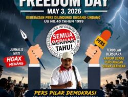 Menyambut Hari Kebebasan Pers Sedunia