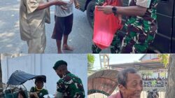 Wakilkan Kemanunggalan TNI-Rakyat, Yonzipur 10/JP/2 Kostrad Sebar Paket Sembako di Jumat Berkah