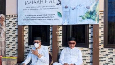 Penuh Haru, Begini Suasana Penyambutan Jamaah Haji di Pulau Bawean