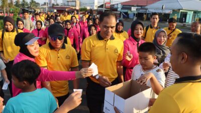 HUT Bhayangkara ke-80: Nasi Goreng Tanpa Bumbu Instan Jadi Ajang Kekompakan Polres Bengkulu Utara