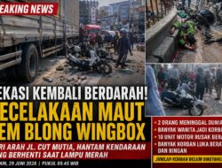 Rem Blong Wing Box di Lampu Merah Cut Meutia Bekasi, 2 Orang Tewas 10 Motor Ringsek