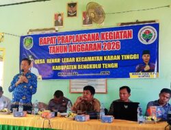 Pemdes Renah Lebar Gelar Rapat Pra-Pelaksanaan dan Titik Nol Pembangunan Jalan Rabat Beton Tahun 2026