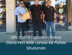 LBH CAKRA Resmi Laporkan Kasus Dana PKH Milik Lansia ke Polres Situbondo