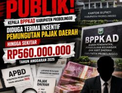 Diduga Terima Insentif Pajak Rp560 Juta, Kepala BPPKAD Probolinggo Jadi Sorotan