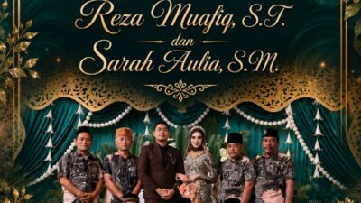 Resepsi Pernikahan Reza Muafiq dan Sarah Aulia di Sangkapura Diwarnai Doa dari Tokoh Masyarakat hingga Insan Pers