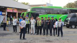 Keselamatan Penumpang Jadi Prioritas, Satlantas Polres Gresik Bersama Dirjen Hubdat Gelar Ramp Check Bus di Rest Area 726 B