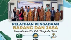 Tingkatkan Akuntabilitas, Desa Sidomukti Gelar Pelatihan Pengadaan Barang dan Jasa Bersama Inspektorat