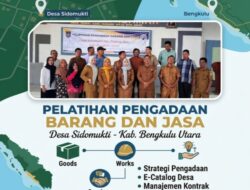 Tingkatkan Akuntabilitas, Desa Sidomukti Gelar Pelatihan Pengadaan Barang dan Jasa Bersama Inspektorat