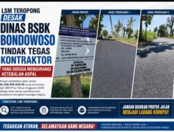 Diduga Kurangi Ketebalan Aspal, LSM Teropong Desak Dinas BSBK Bondowoso Tindak Tegas Kontraktor